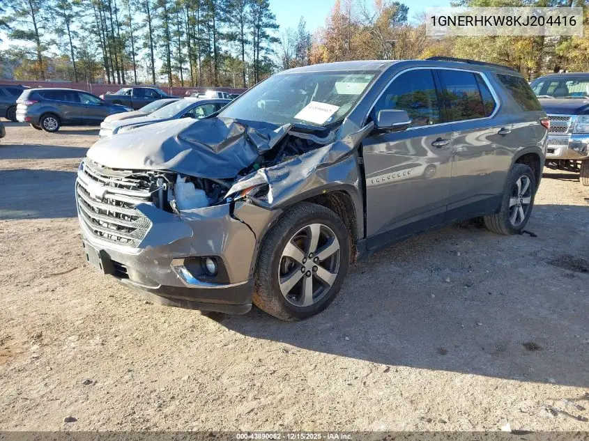 1GNERHKW8KJ204416 2019 Chevrolet Traverse 3Lt