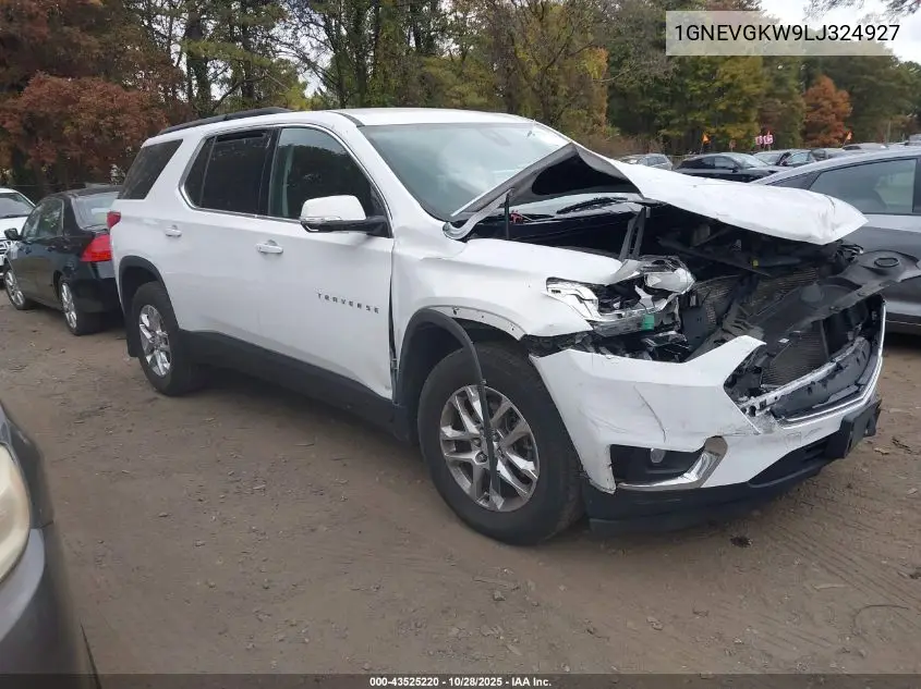 1GNEVGKW9LJ324927 2020 Chevrolet Traverse Awd Lt Cloth