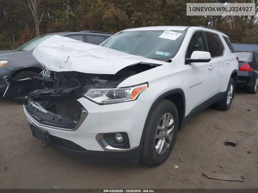 1GNEVGKW9LJ324927 2020 Chevrolet Traverse Awd Lt Cloth
