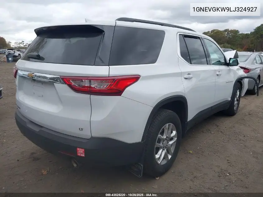 1GNEVGKW9LJ324927 2020 Chevrolet Traverse Awd Lt Cloth
