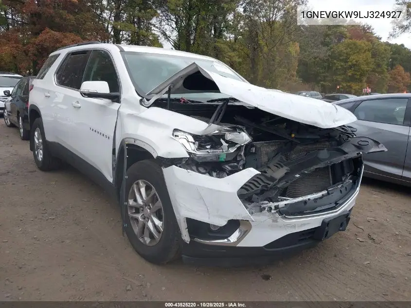 1GNEVGKW9LJ324927 2020 Chevrolet Traverse Awd Lt Cloth