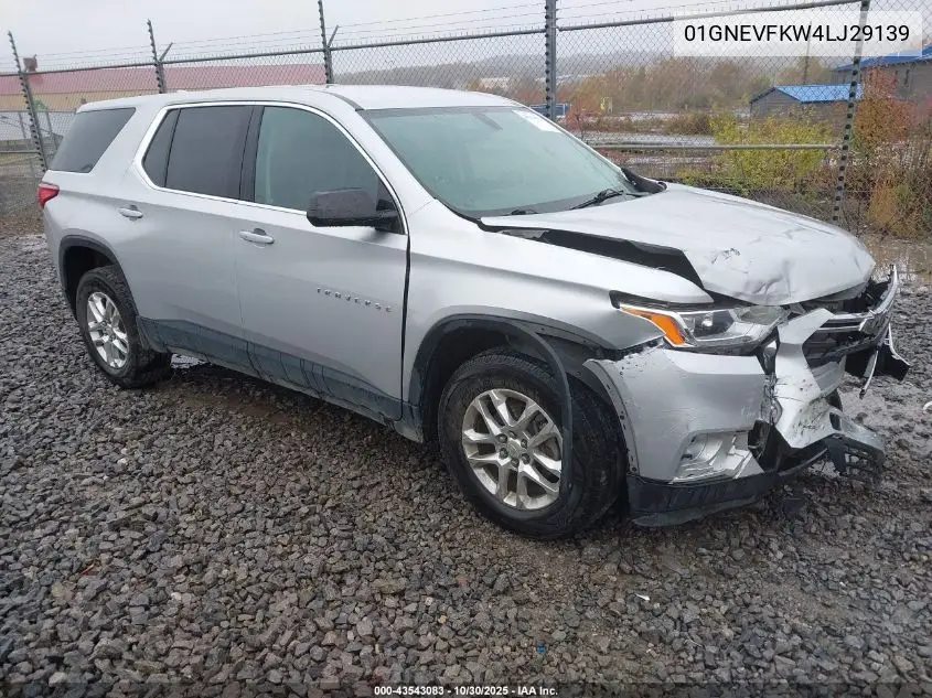1GNEVFKW4LJ291393 2020 Chevrolet Traverse Awd Ls