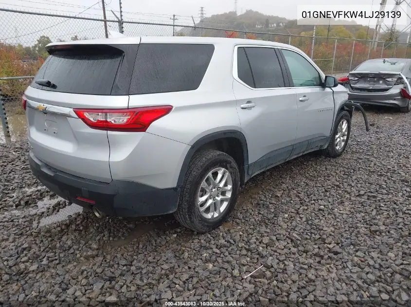 1GNEVFKW4LJ291393 2020 Chevrolet Traverse Awd Ls