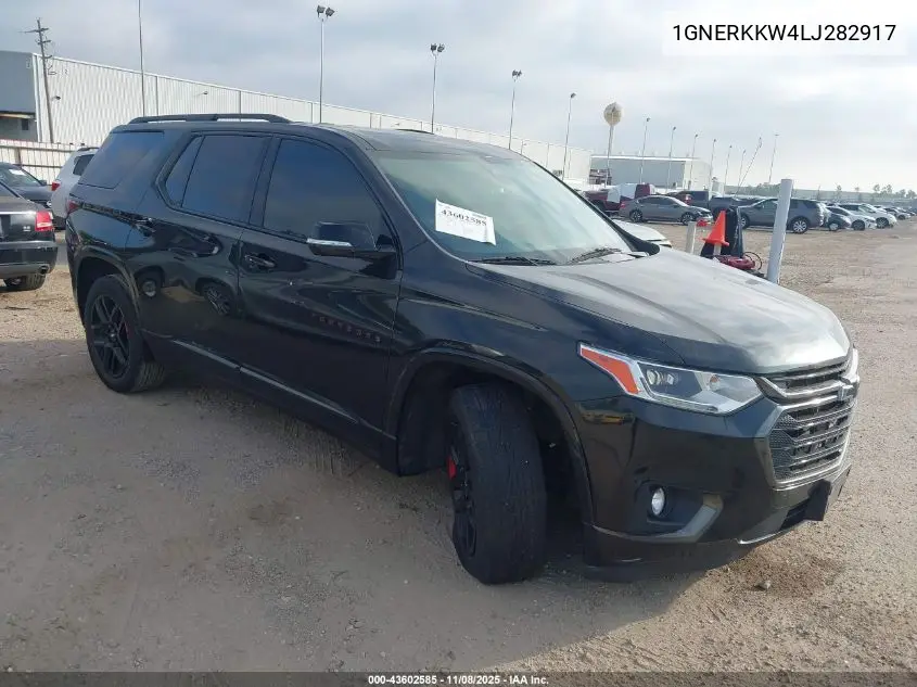 1GNERKKW4LJ282917 2020 Chevrolet Traverse Fwd Premier