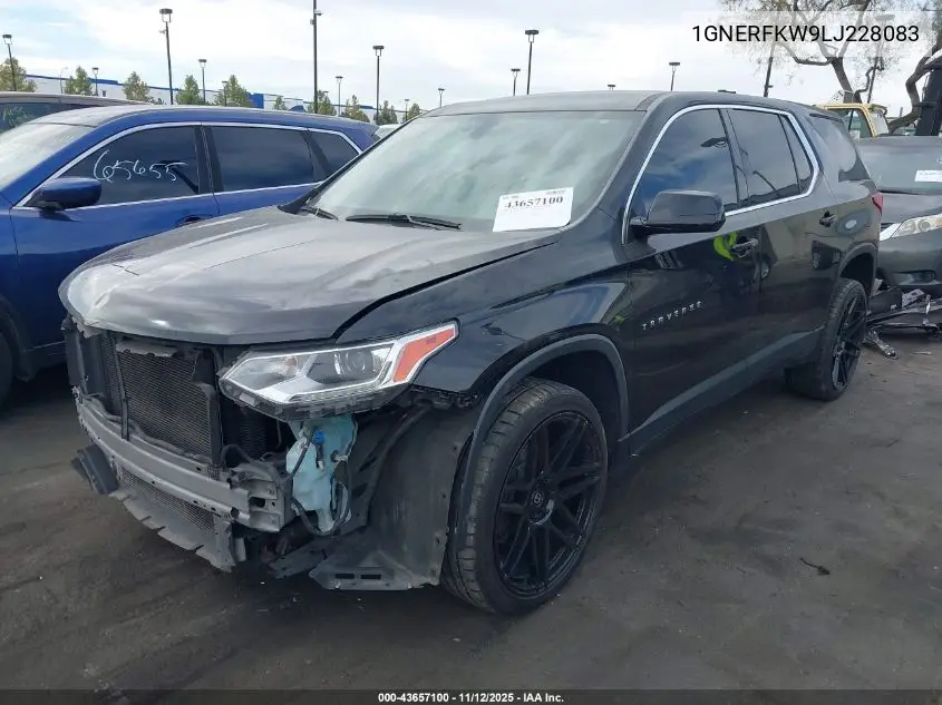 1GNERFKW9LJ228083 2020 Chevrolet Traverse Fwd Ls