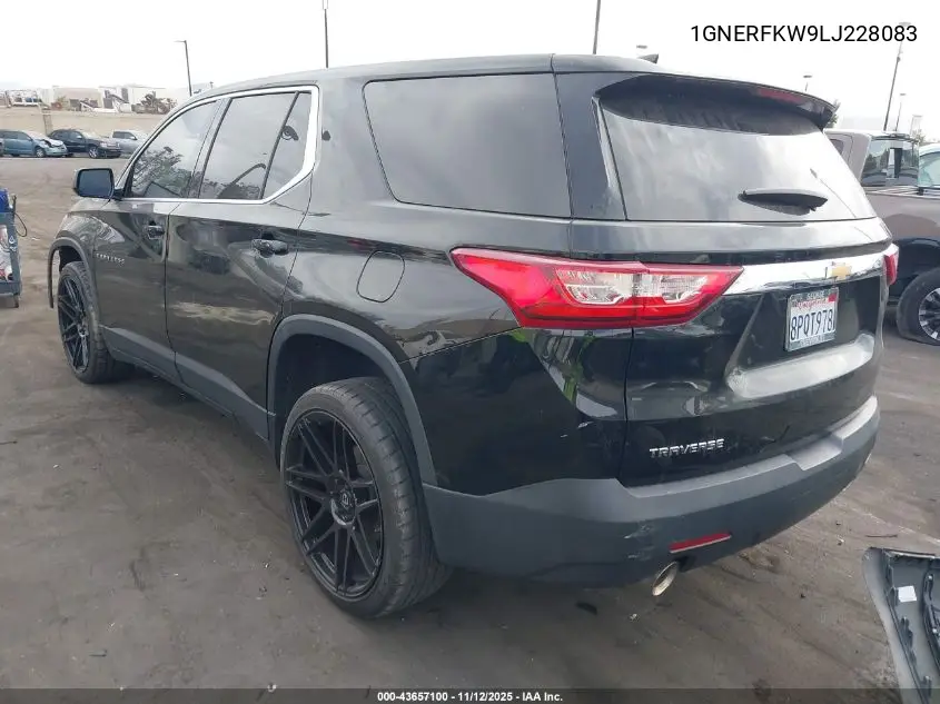 1GNERFKW9LJ228083 2020 Chevrolet Traverse Fwd Ls