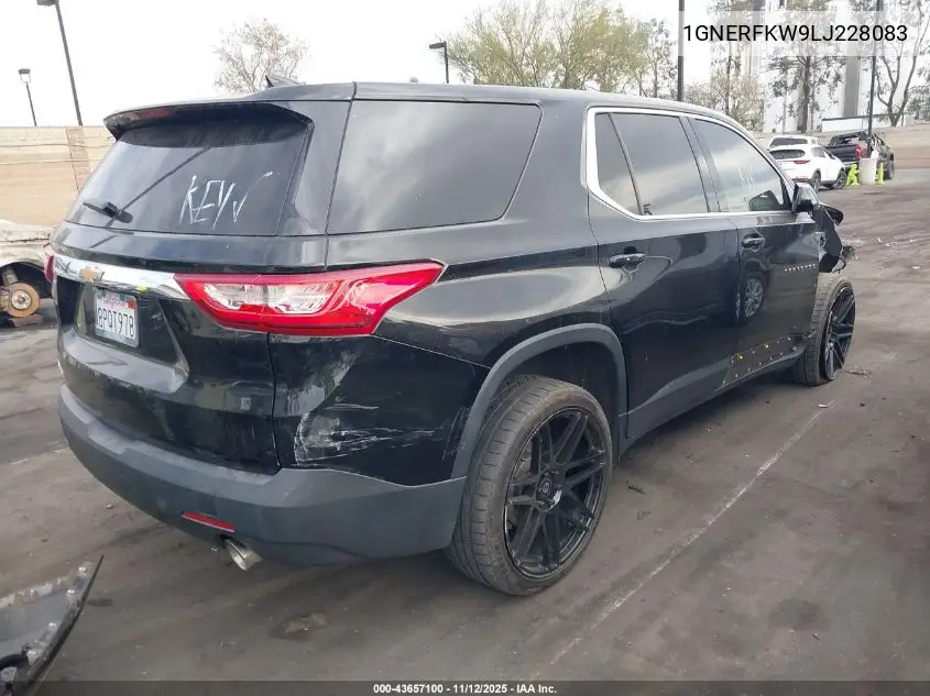 1GNERFKW9LJ228083 2020 Chevrolet Traverse Fwd Ls