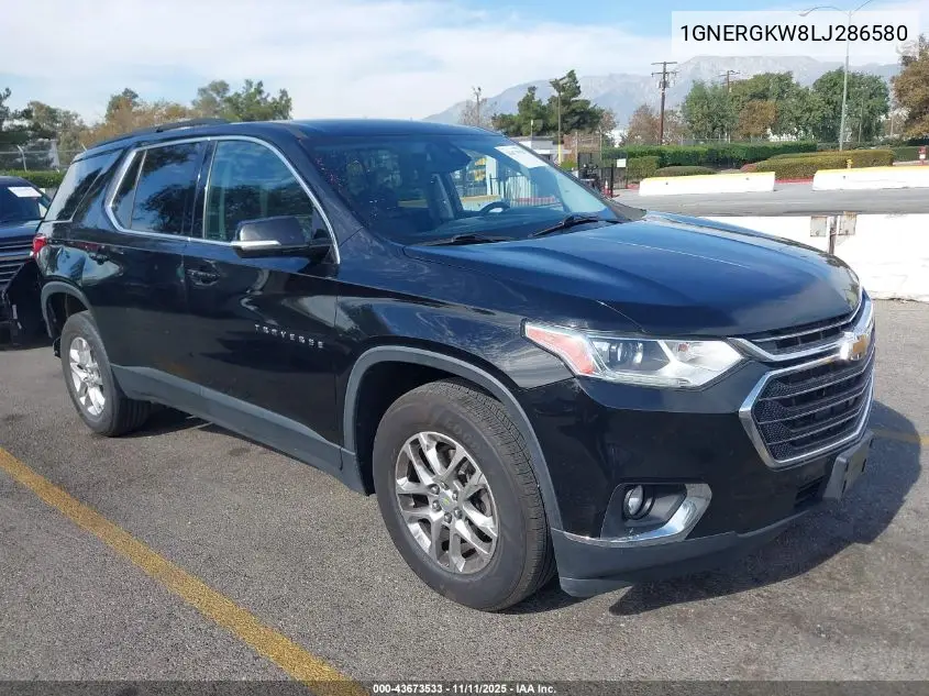 1GNERGKW8LJ286580 2020 Chevrolet Traverse Fwd Lt Cloth