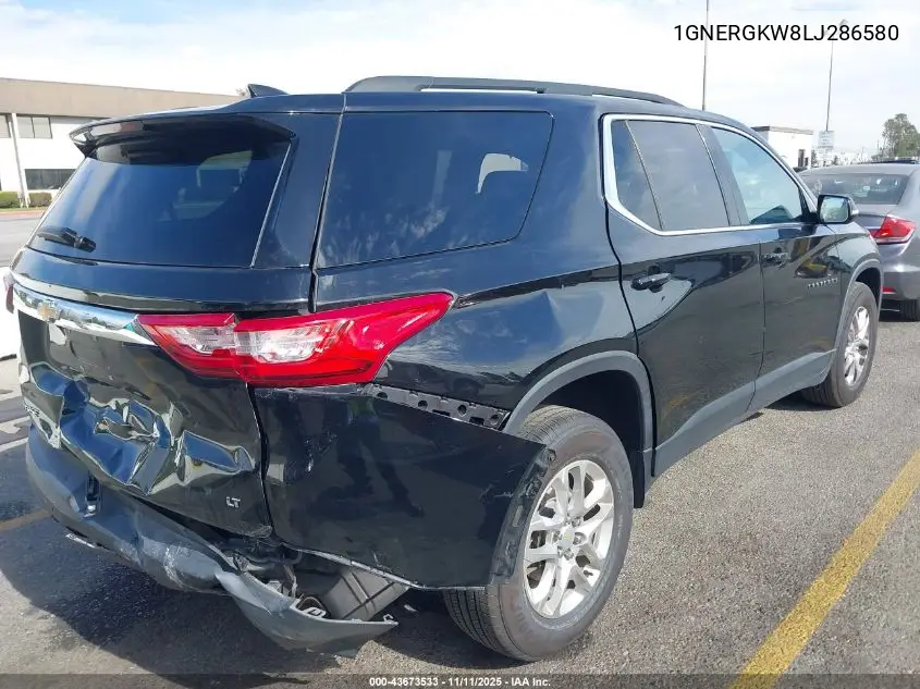 1GNERGKW8LJ286580 2020 Chevrolet Traverse Fwd Lt Cloth