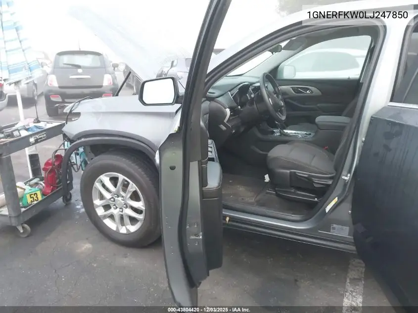 1GNERFKW0LJ247850 2020 Chevrolet Traverse Fwd Ls