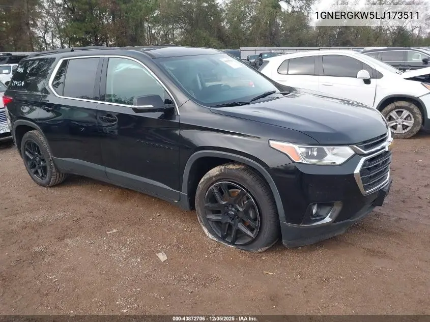 1GNERGKW5LJ173511 2020 Chevrolet Traverse Fwd Lt Cloth