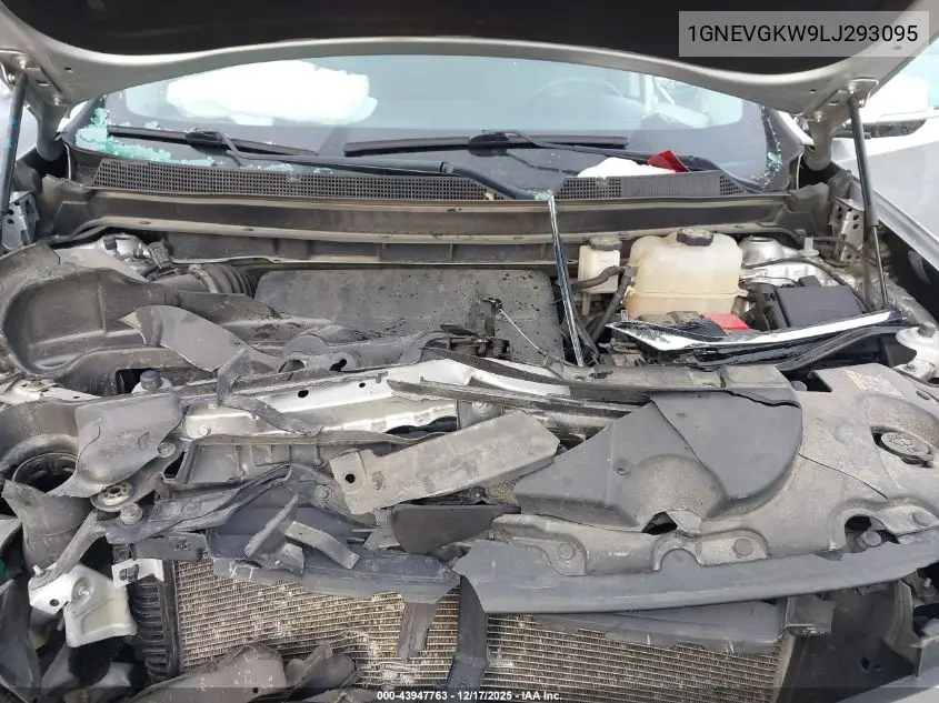 1GNEVGKW9LJ293095 2020 Chevrolet Traverse Awd Lt Cloth