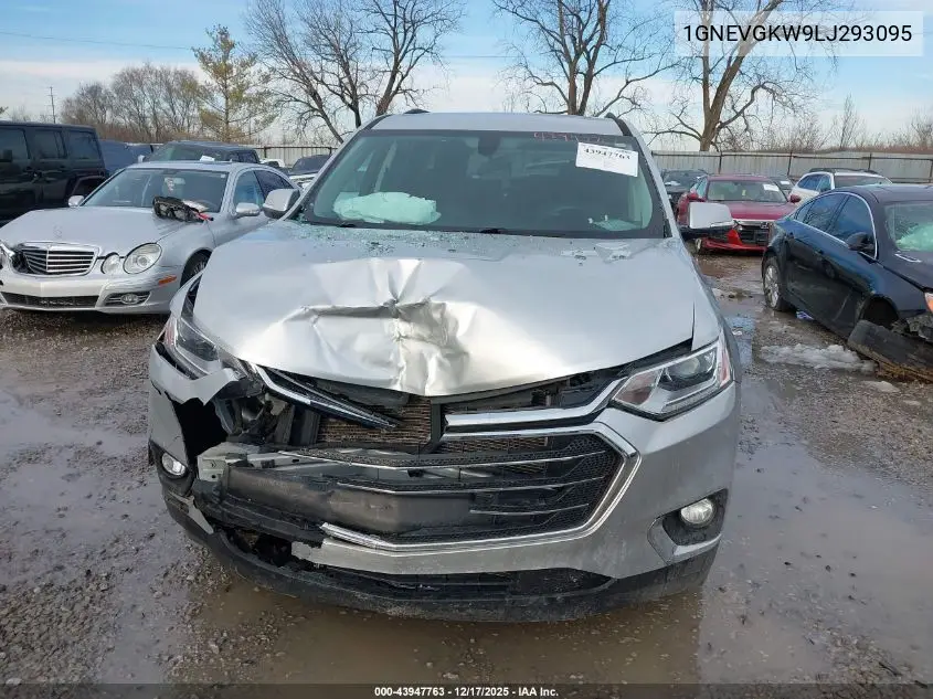 1GNEVGKW9LJ293095 2020 Chevrolet Traverse Awd Lt Cloth