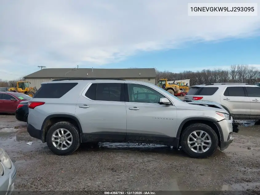 1GNEVGKW9LJ293095 2020 Chevrolet Traverse Awd Lt Cloth