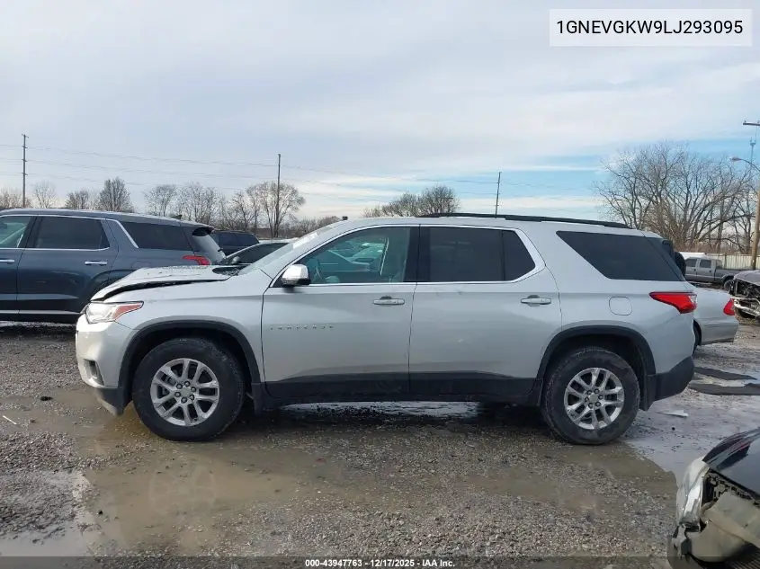 1GNEVGKW9LJ293095 2020 Chevrolet Traverse Awd Lt Cloth