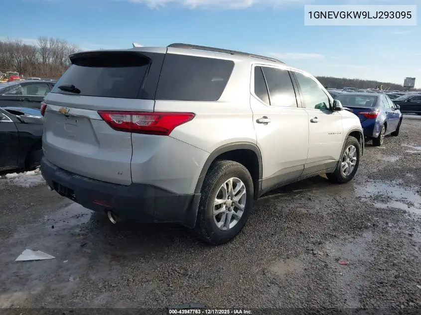 1GNEVGKW9LJ293095 2020 Chevrolet Traverse Awd Lt Cloth
