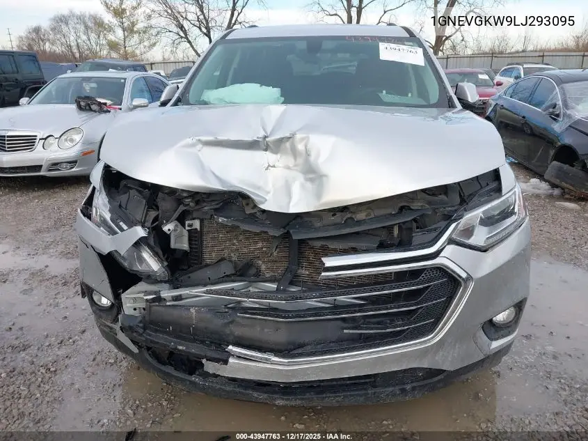 1GNEVGKW9LJ293095 2020 Chevrolet Traverse Awd Lt Cloth