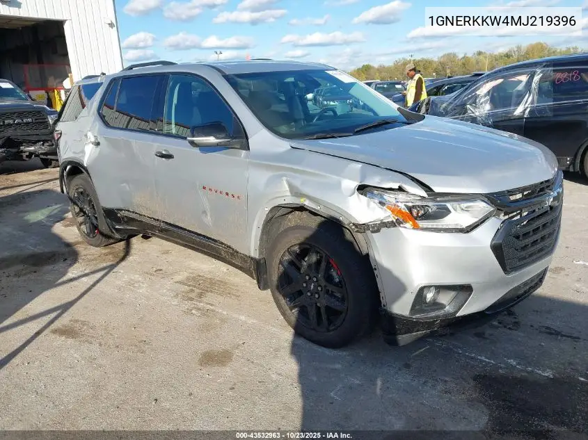 1GNERKKW4MJ219396 2021 Chevrolet Traverse Fwd Premier