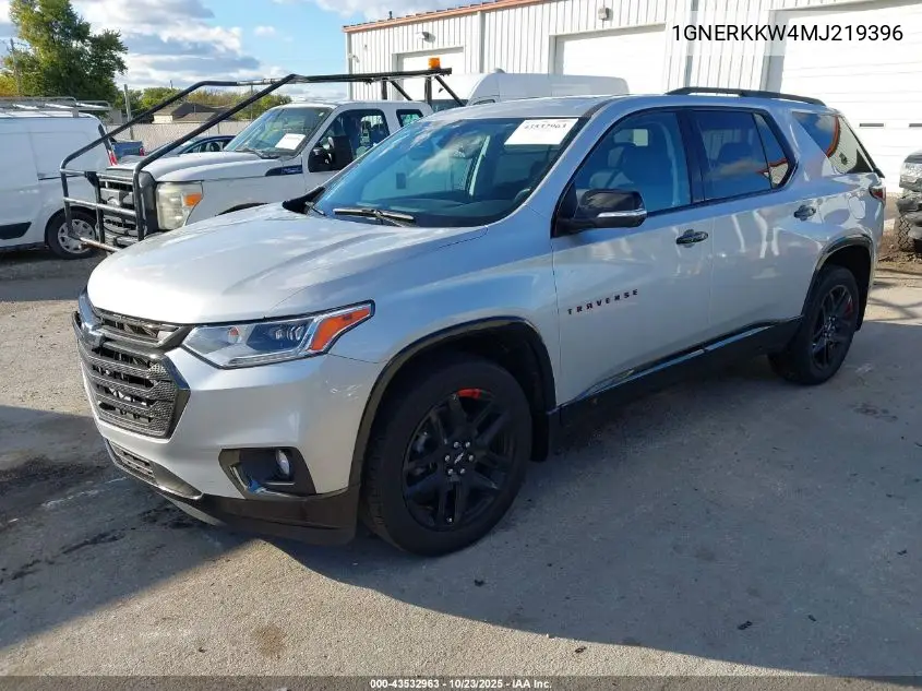 1GNERKKW4MJ219396 2021 Chevrolet Traverse Fwd Premier