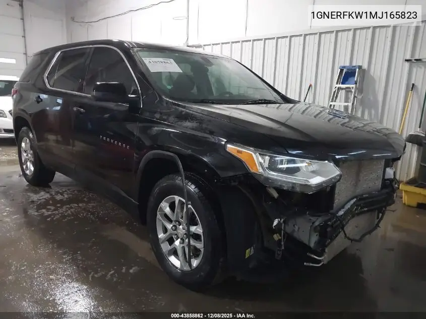 1GNERFKW1MJ165823 2021 Chevrolet Traverse Fwd Ls