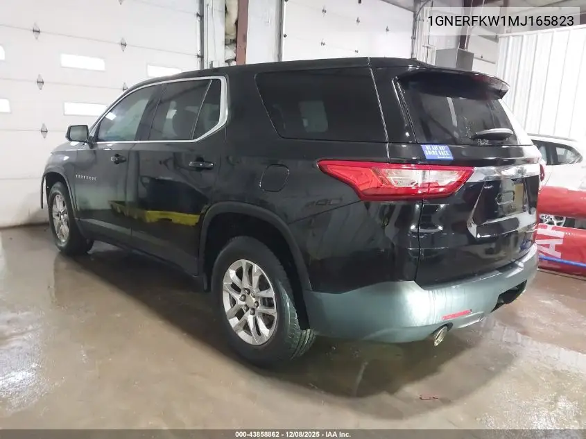1GNERFKW1MJ165823 2021 Chevrolet Traverse Fwd Ls