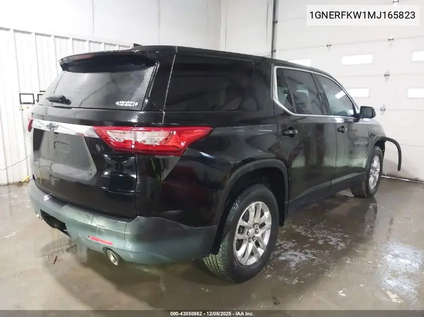 1GNERFKW1MJ165823 2021 Chevrolet Traverse Fwd Ls