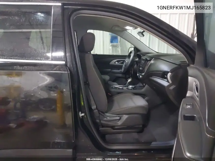 1GNERFKW1MJ165823 2021 Chevrolet Traverse Fwd Ls