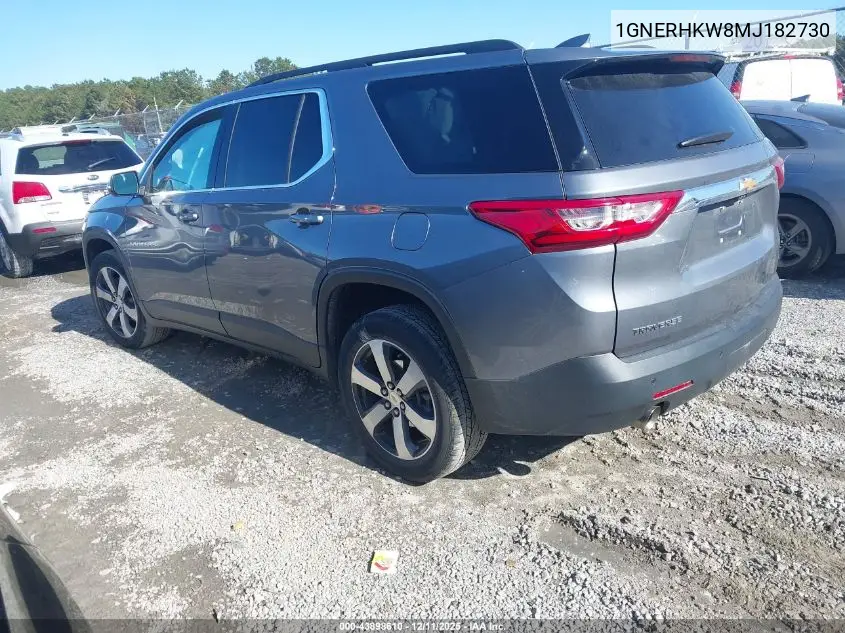 1GNERHKW8MJ182730 2021 Chevrolet Traverse Fwd Lt Leather