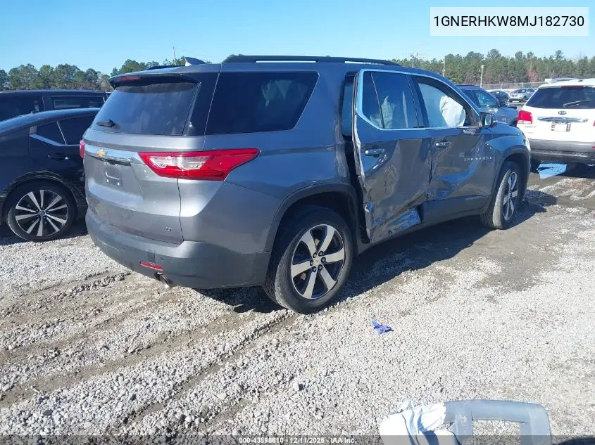 1GNERHKW8MJ182730 2021 Chevrolet Traverse Fwd Lt Leather