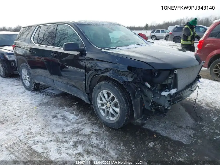 1GNEVFKW9PJ343140 2023 Chevrolet Traverse Ls