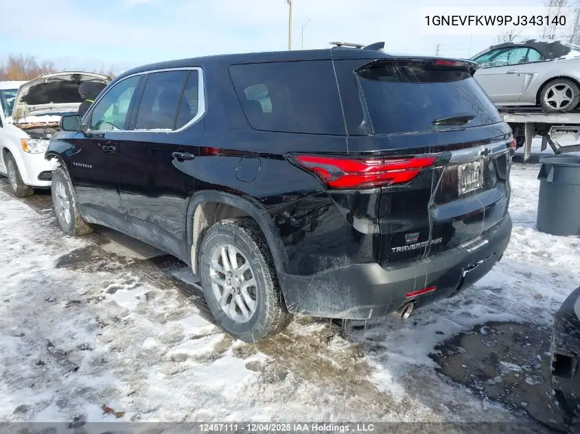 1GNEVFKW9PJ343140 2023 Chevrolet Traverse Ls