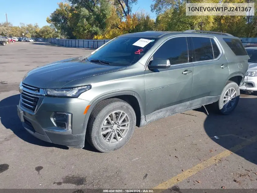 1GNEVGKW1PJ241367 2023 Chevrolet Traverse Awd Lt Cloth