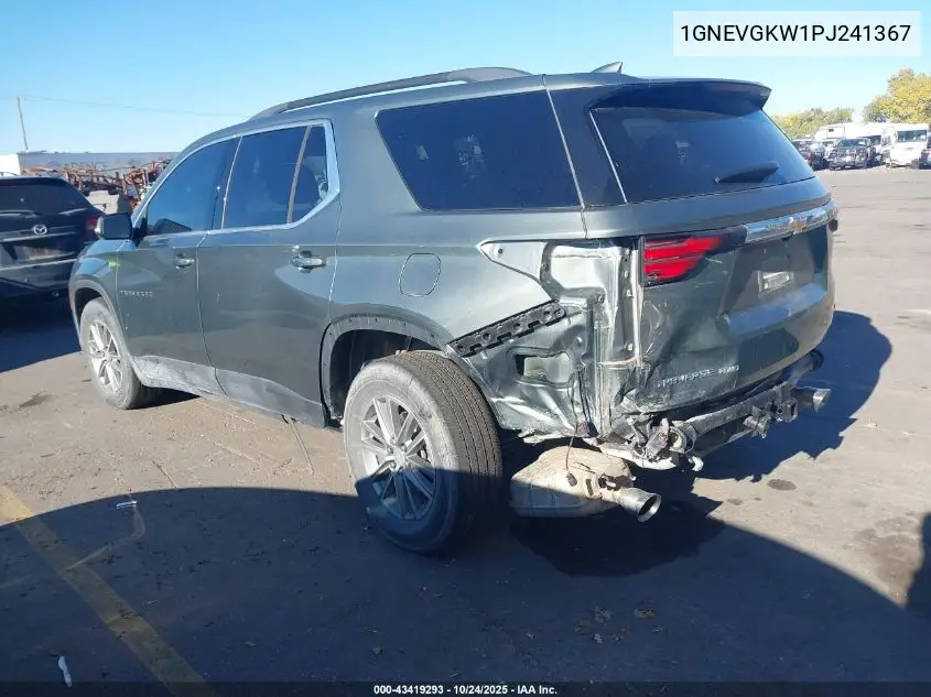 1GNEVGKW1PJ241367 2023 Chevrolet Traverse Awd Lt Cloth