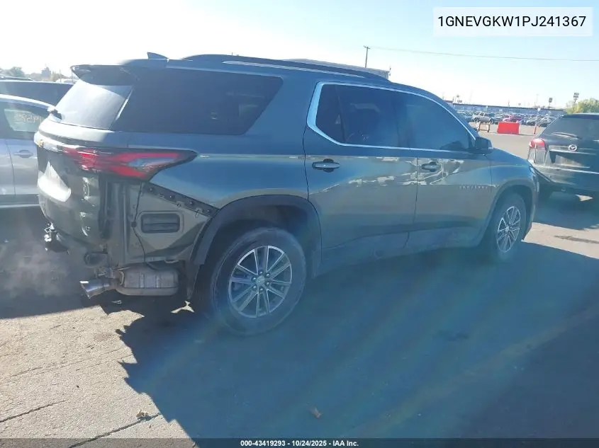 1GNEVGKW1PJ241367 2023 Chevrolet Traverse Awd Lt Cloth