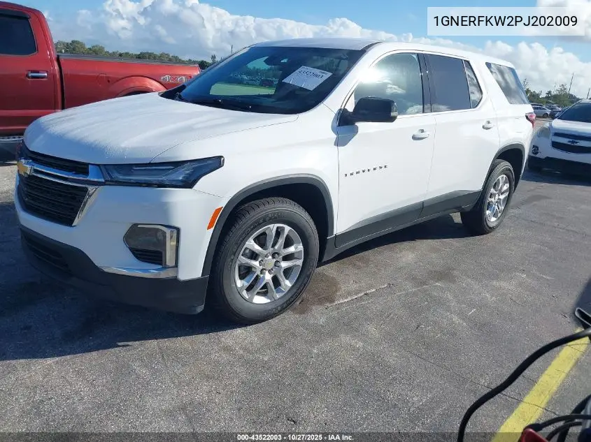 1GNERFKW2PJ202009 2023 Chevrolet Traverse Fwd Ls