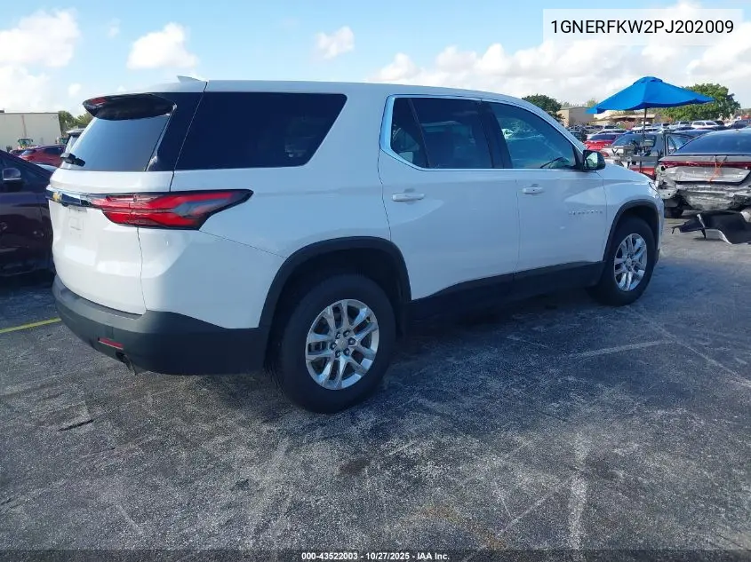 1GNERFKW2PJ202009 2023 Chevrolet Traverse Fwd Ls
