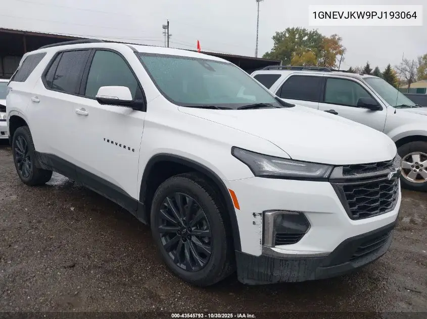 1GNEVJKW9PJ193064 2023 Chevrolet Traverse Awd Rs