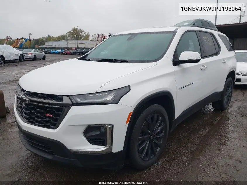 1GNEVJKW9PJ193064 2023 Chevrolet Traverse Awd Rs