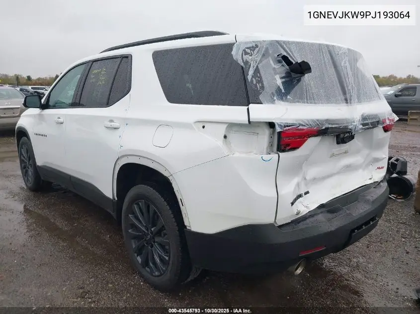 1GNEVJKW9PJ193064 2023 Chevrolet Traverse Awd Rs
