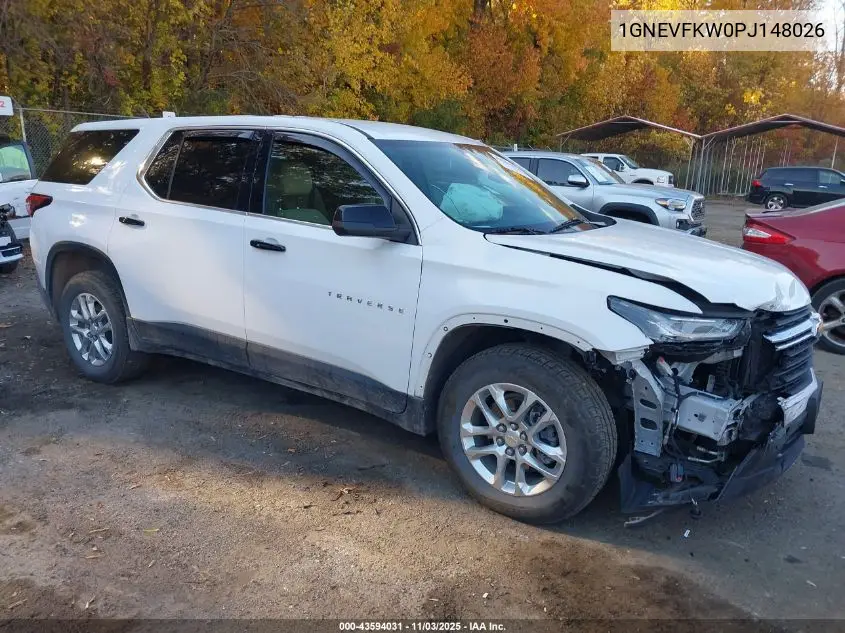 1GNEVFKW0PJ148026 2023 Chevrolet Traverse Awd Ls