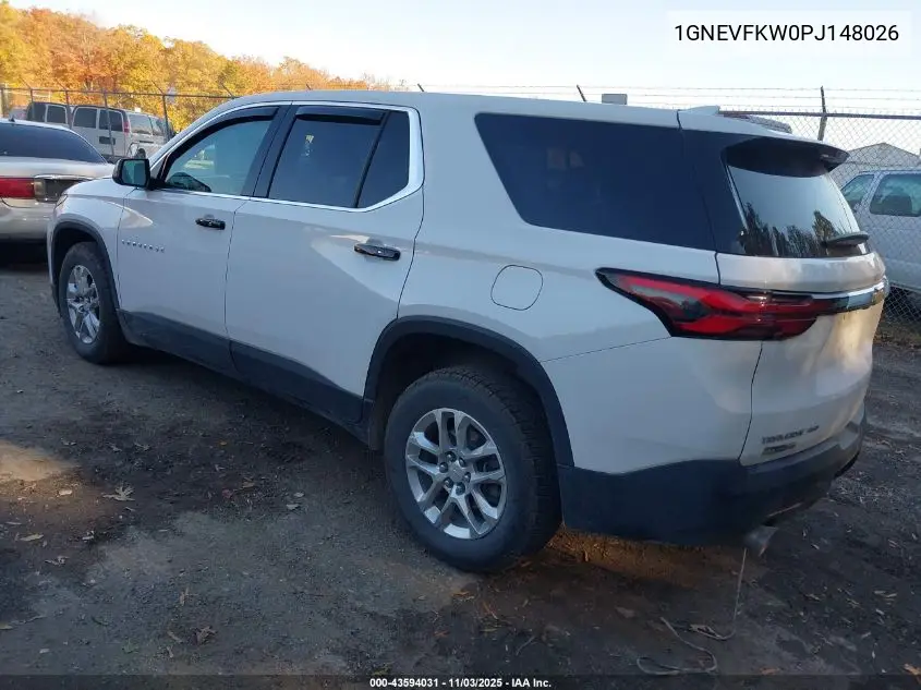 1GNEVFKW0PJ148026 2023 Chevrolet Traverse Awd Ls