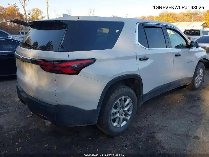 1GNEVFKW0PJ148026 2023 Chevrolet Traverse Awd Ls