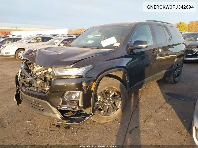 1GNERGKW0PJ342694 2023 Chevrolet Traverse Fwd Lt Cloth