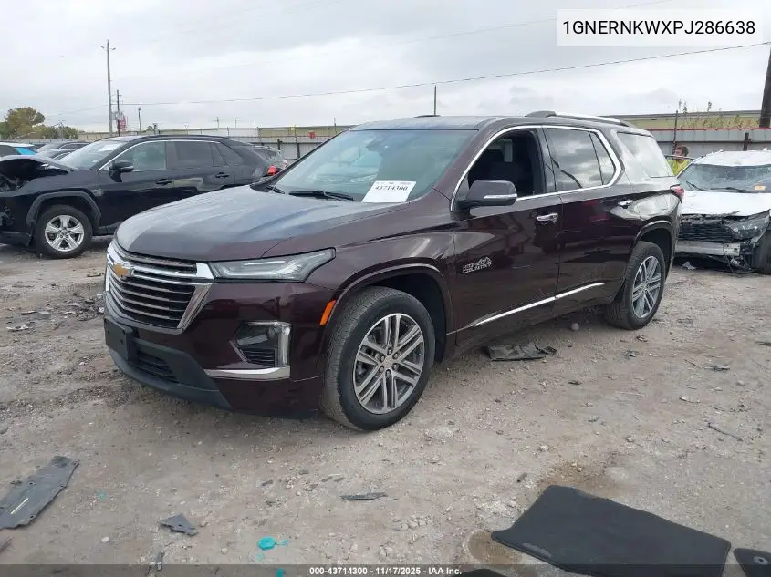 1GNERNKWXPJ286638 2023 Chevrolet Traverse Fwd High Country