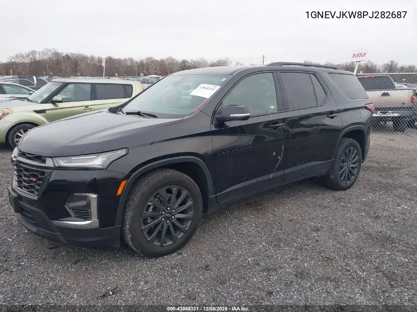 1GNEVJKW8PJ282687 2023 Chevrolet Traverse Awd Rs