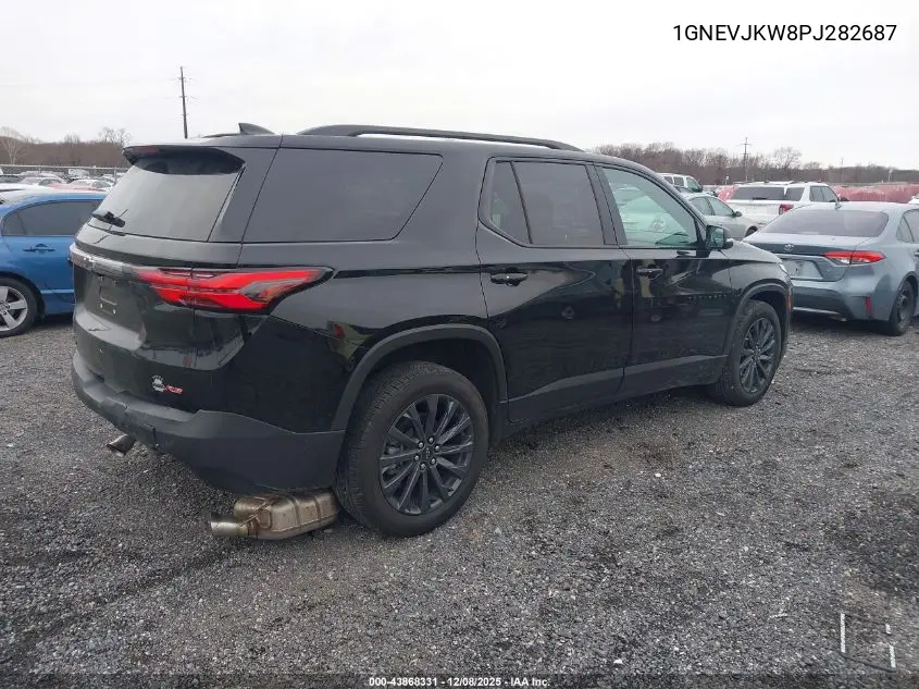 1GNEVJKW8PJ282687 2023 Chevrolet Traverse Awd Rs