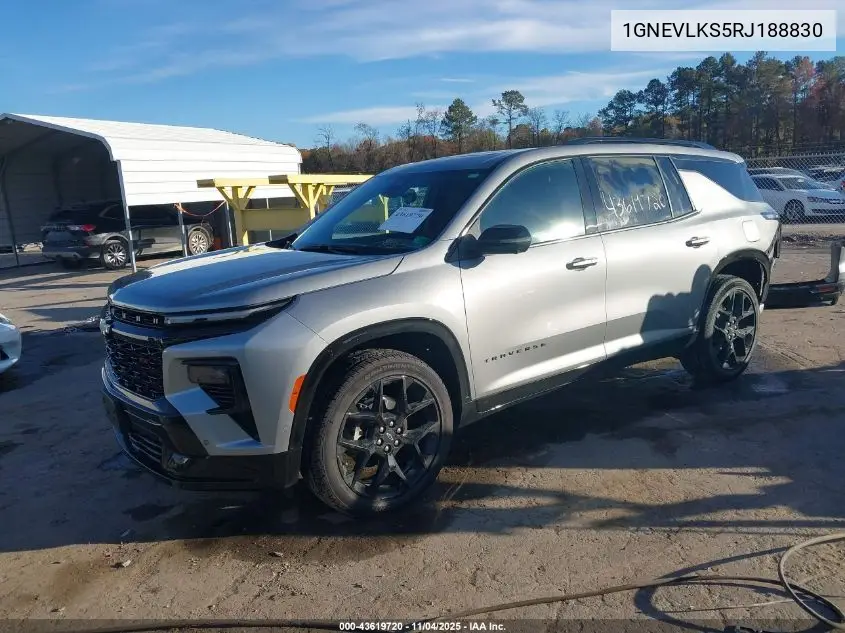 1GNEVLKS5RJ188830 2024 Chevrolet Traverse Awd Rs