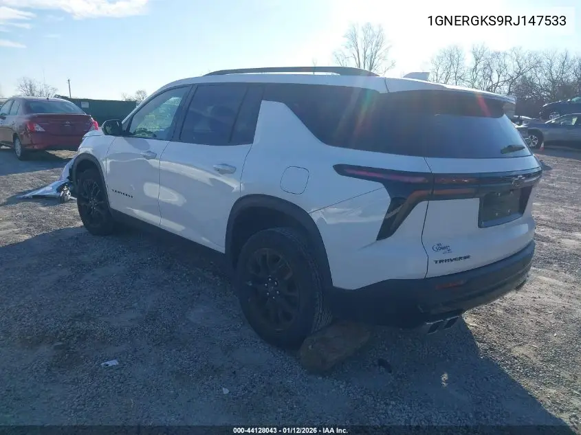 1GNERGKS9RJ147533 2024 Chevrolet Traverse Fwd Lt