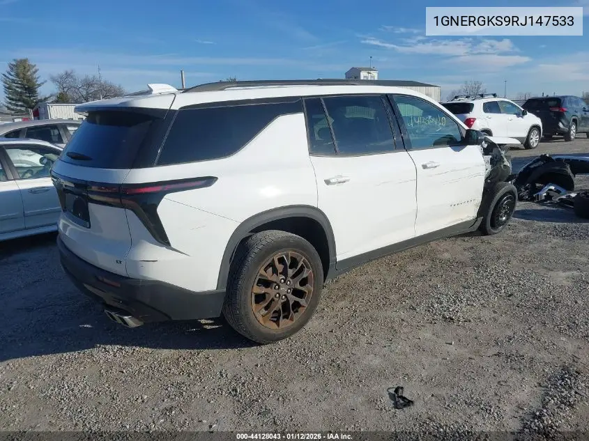 1GNERGKS9RJ147533 2024 Chevrolet Traverse Fwd Lt