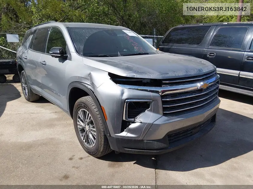 1GNERGKS3RJ163842 2024 Chevrolet Traverse Fwd Lt